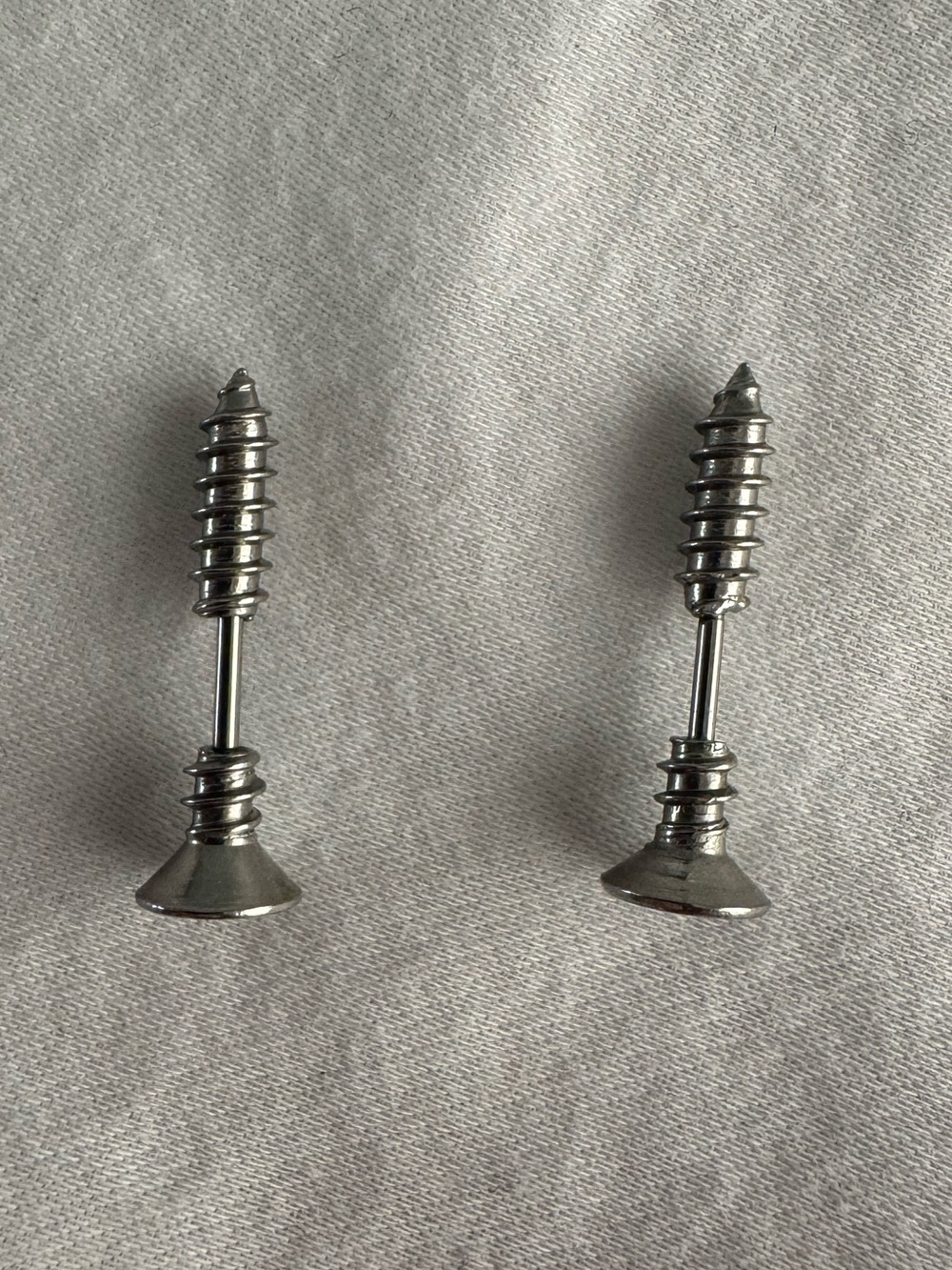 SCREW On Stainless Steel Earrings